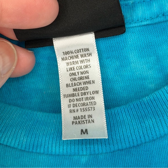 Skateboard Slime Balls logo t-shirt in a blue tie-dye wash - Picture 4 of 5